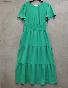 Monteau Los Angeles Stufen Maxikleid Damen Größe XL Taschen Boho Cottagecore - Bild 1 von 8