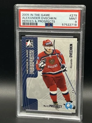 2005 In The Game Heroes & Prospects Alexander Ovechkin #279 PSA 9 Rookie RC - Image 1 of 2
