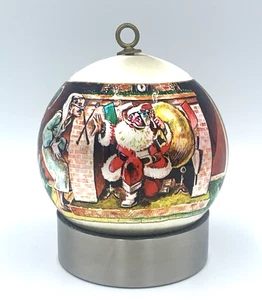 Hallmark "The Night Before Christmas" Verse 4 Satin Ornament 3" 1979, No Box - Picture 1 of 6