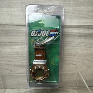 GI Joe Digital Clip Watch Brown Daily Alarm Night Light 71900W Vintage Hasbro 2004 - Bild 1 von 14