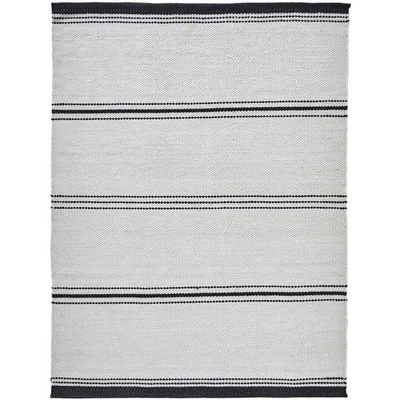 Renwil RALI-10002-58 Alice 87 X 63 inch Ivory and Black Rug, 5’3 x 7’3" ft" - Image 1 of 4