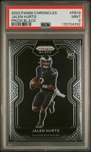 Panini Chronicles Prizm Black Jalen Hurts 2020 #PB19 PSA 9 - Imagen 1 de 2