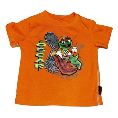 Camiseta De Colección Y2K Oscar The Grouch Sesame Street Gráfica Béisbol Juvenil Talla 3T Foto 1 de 4