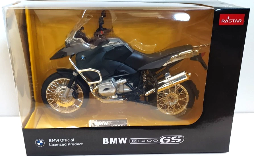 RASTAR 1:9  MOTO DIE CAST BMW R1200 GS NERO E GRIGIO ART 42000 - Immagine 1 di 1