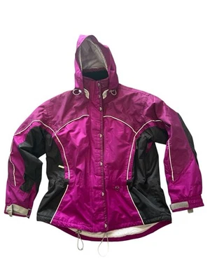 Obermeyer Ridgeline Hydroblock Ski Jacket Women’ Sz 14 Purple Insulated Hooded - Image 1 of 4