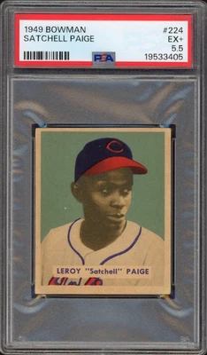 1949 Bowman #224 Satchel Paige PSA EX+ 5.5 - Image 1 of 3