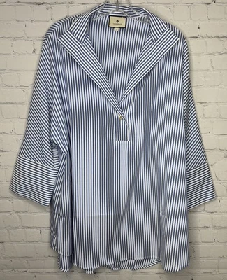 BLUSA DE SAUCE A RAYAS AZUL BLANCO TUCKERNUCK Foto 1 de 4