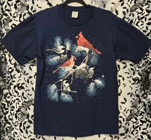 Camiseta de Colección Cotton Grove LSJ Ropa Deportiva Para Mujer Mediana Pájaros Hecha en EE. UU.  - Imagen 1 de 6