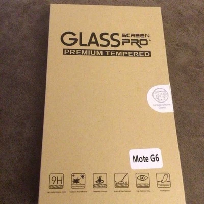 Pack of 2 X Clear 9H Tempered Glass Screen Protectors For MOTOROLA MOTO G6 - Image 1 of 3