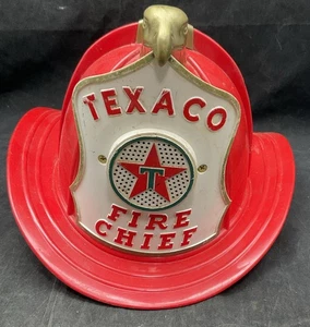 Elmetto giocattolo pompiere capo dei pompieri Texaco vintage - non testato @ 207 - Foto 1 di 6