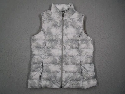 Chaleco Eddie Bauer Mujer Grande Gris EB650 Plumón Puffer Cremallera Completa Acolchado Gorpcore Foto 1 de 4
