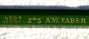 "4503 Germany (Waage) A. W. FABAR" Doppel Messing Enden Holz Bleistifthalter - Bild 1 von 23