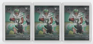 Garrett Wilson 2022 Chronicles Panini RC #PA-7 3 card lot w/sleeves - Picture 1 of 2