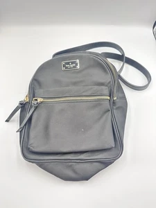 Kate Spade Wilson Road Bradley Rucksack schwarz - Nylon Lederbesatz goldene Akzente - Bild 1 von 7