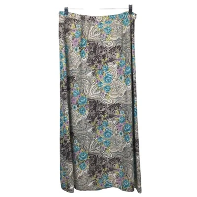 Maxi Falda Para Mujer Coldwater Creek Floral Cachemira Ligera Playa Femenina M Foto 1 de 4