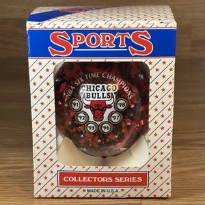 Vintage CHICAGO BULLS 1991-1998 NBA Christmas Ornament USA Six Time Champions - Picture 1 of 6