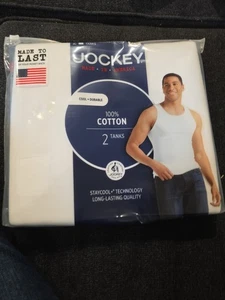 Jockey Tank Tops Tanks weiß Baumwolle Herren 2er Pack G23 - Bild 1 von 10