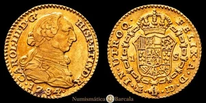 Carlos III. 1784 Madrid. J.D. 1 escudo. (AC. 1364). Parte de su brillo original. - Imagen 1 de 3