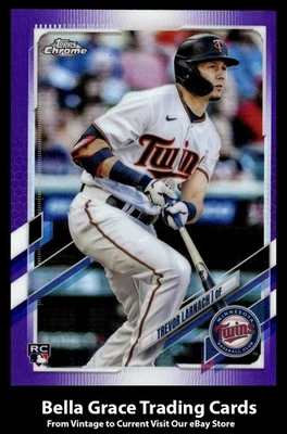 2021 Topps Chrome Update Trevor Larnach #USC69 Minnesota Twins Purple Refractor - Image 1 of 2
