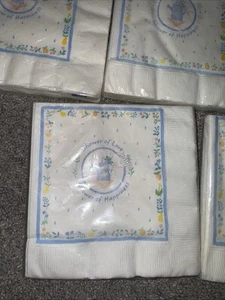 Juego de 2 Servilletas de Ducha De Colección con Lata de Agua Floral Blanco Nupcial Bebé 16 Ea. Pack/32 - Imagen 1 de 7