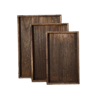 Exquisite Wooden Serving Tray with Smooth Facaed and Waterproof Feature - Picture 1 of 49