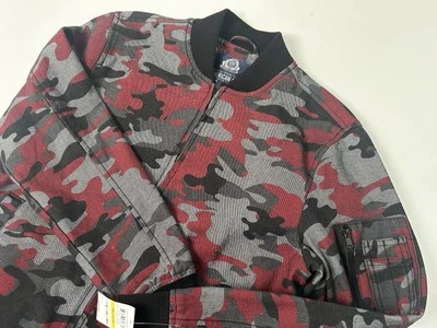 American Rag Men’s Medium Long Sleeve Full Zip Red & Gray Camouflage Jacket - Image 1 of 4