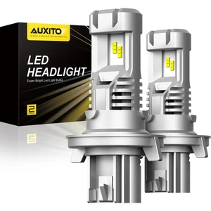 Headlight AUXITO H13 Bulbs LED 9008 Xenon White 2004-2014 F-150 Fit Ford M3 - Picture 1 of 8