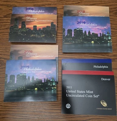 2008-2011 UNC Mint Sets P&D Complete 112 Coins - Image 1 of 4