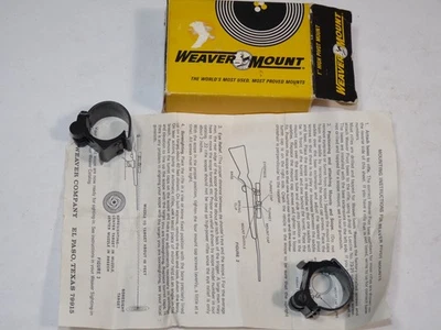 Vintage Weaver Pivot Rings Pair 1 Inch High Height Gloss Finish - Image 1 of 4