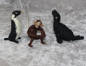 Three Darling Vintage c1940s Wire Wrapped Circus Zoo Animals! - Picture 1 of 5