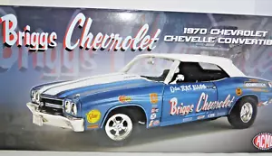 Acme Chevrolet Chevelle Convertible Briggs Racing Azul 1970 Escala 1:18 - Imagen 1 de 3