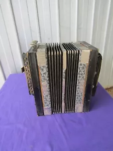 Princess Accordion 2 Bass 1920-1930 Black Rare Antique - Bild 1 von 10