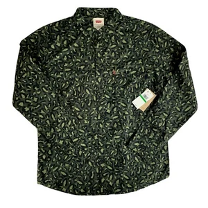 Levi's Men's Pocket Collared Camo Print Button Down Shirt Size Large - Picture 1 of 7