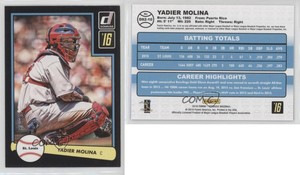 2016 Panini Donruss 1982 Design Black Border /99 Yadier Molina #D82-10