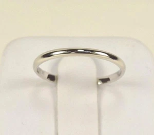 BRAND NEW 10k White Gold 2mm Wedding Band Comfort Fit Size 4-9 - Picture 1 of 8