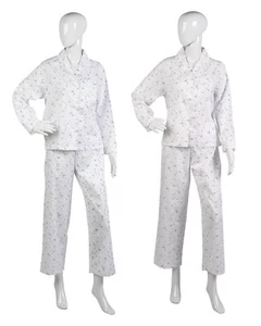 Damas Slenderella Pijama Floral Ligero Mujer Mangas Largas Ropa de Salón Pjs - Imagen 1 de 7