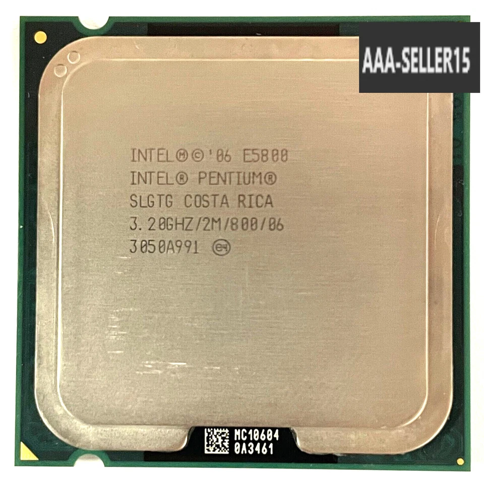 Intel Pentium Dual-Core E5800 3.20GHz 2-Core LGA775 Desktop CPU Processor SLGTG - Image 1 of 1