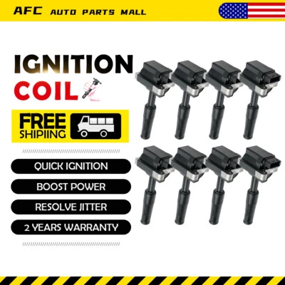8X Ignition Coils AFC for 1999-2003 Jaguar Vanden Plas XJ8 XJR XKR 4.0L V8 UF415 - Image 1 of 4