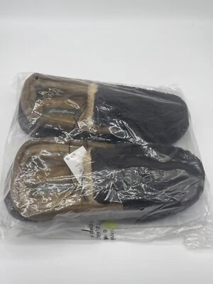 Zapatillas grandes EDDIE BAUER mocasín de lana simulada marrón espuma viscoelástica ¡Nuevas! Foto 1 de 4
