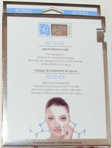 2 Pack Beauty FACE MASKS Retinol Spa Treatment Anti-Aging Serum Hypo-Allergenic - Picture 1 of 1