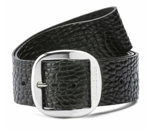 Birkenstock Gürtel "Knoxville Gator" Anthrazit Schwarz Leder 90cm/36" Neu mit Etikett 99€ - Bild 1 von 7