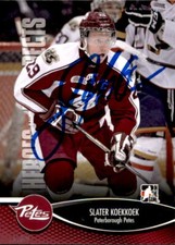 Slater Koekkoek Signed Auto 12/13 Heroes & Prospects card #76 Chicago Blackhawks