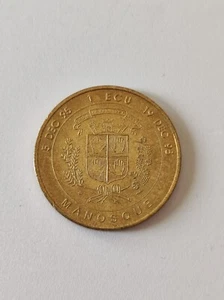 FRANCE - Monnaie 1 Ecu "Jean GIONO" MANOSQUE 1995 - Picture 1 of 2