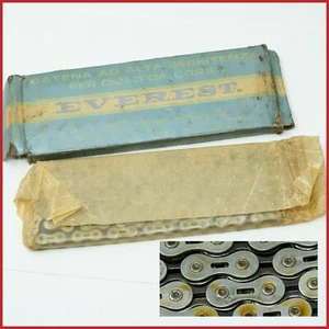 NUEVO DE LOTE ANTIGUO CADENA ESPECIAL EVEREST 6s 7s VELOCIDAD VINTAGE LIGERO 80 1/2 X 3/32 ANTIGUO - Imagen 1 de 3