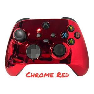 Microsoft Xbox One Series X/S Modded Controller-Chrome Red w/Red LED - Picture 1 of 7