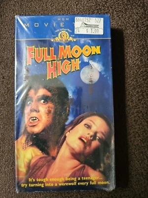 Full Moon High B Movie (VHS, 1980) MGM Movie Time- Adam Atkin, Roz Kelly ~ NEW  - Image 1 of 4