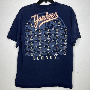 Camiseta para hombre de los Yankees de Nueva York mediana M azul marino gorras raras campeones heredados - Imagen 1 de 6