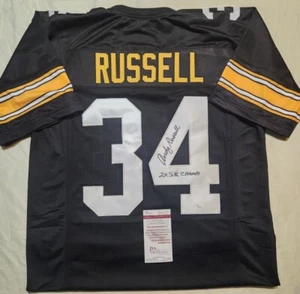 Camiseta deportiva personalizada firmada por Andy Russell autografiada por JSA talla XL CERTIFICADA  - Imagen 1 de 1