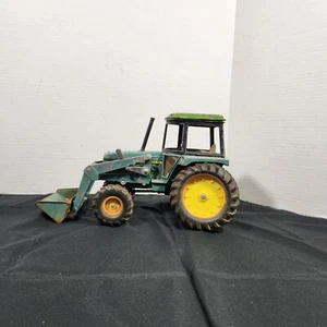 Vintage ERTL John Deere Die Cast Tractor W/ Front Loader Bucket - Picture 1 of 24