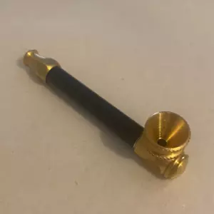 9cm Metal Smoking Pipe with BLACK Stem Tobacco Cigarettes NEW Aus Made - Picture 1 of 3